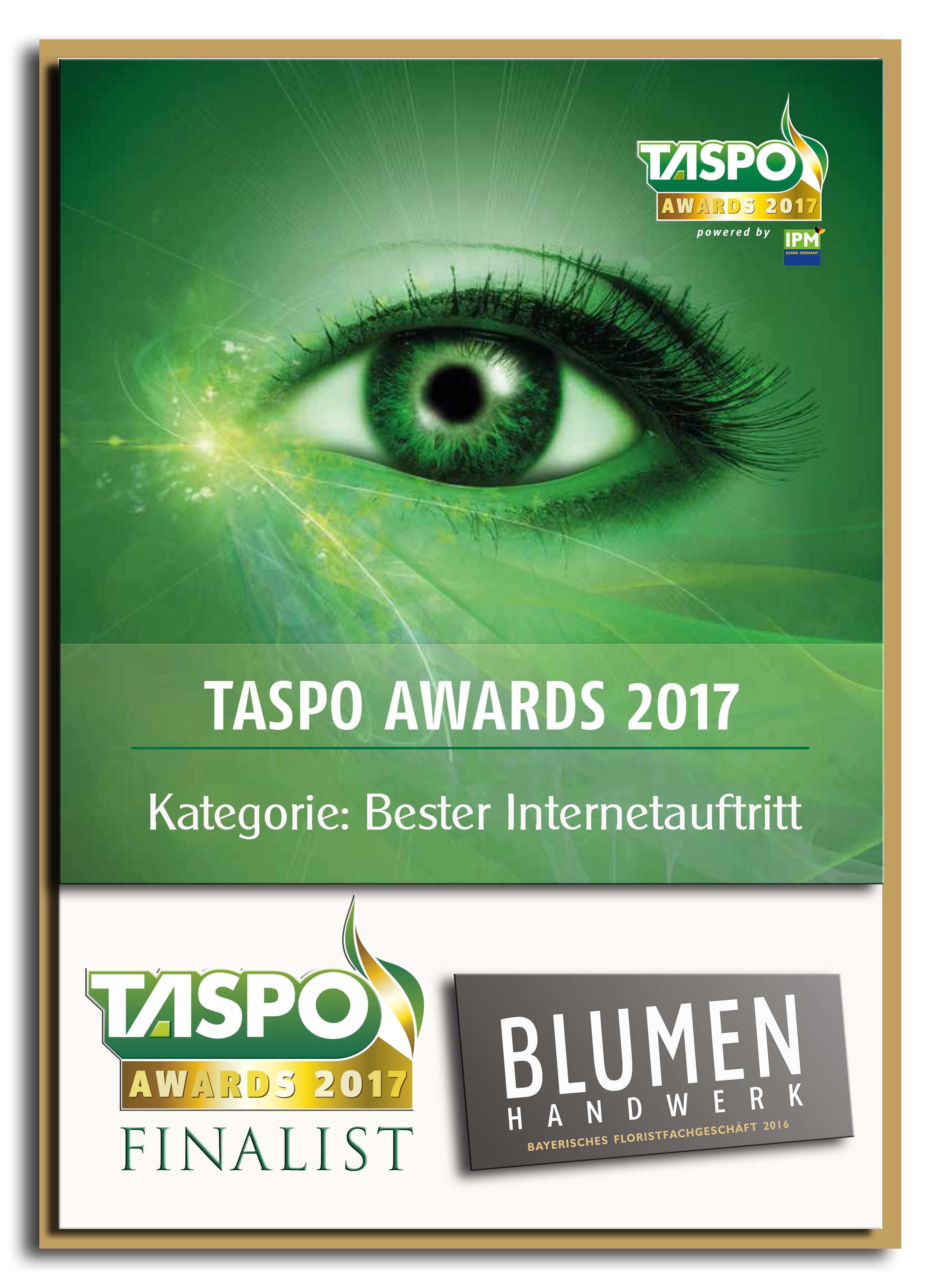 Taspo Award 2017 Finalist - bester Internetauftritt