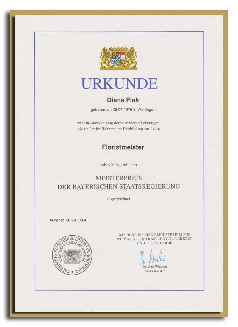 Meisterpreis Diana Fink